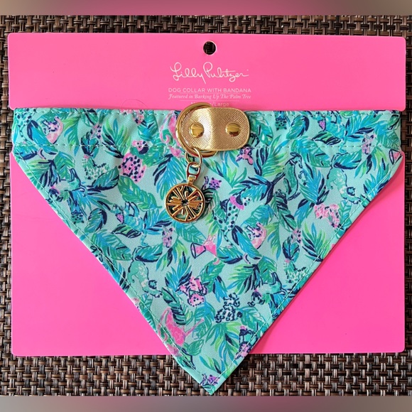 Lilly Pulitzer Dog Collar Bandanna - Picture 1 of 4